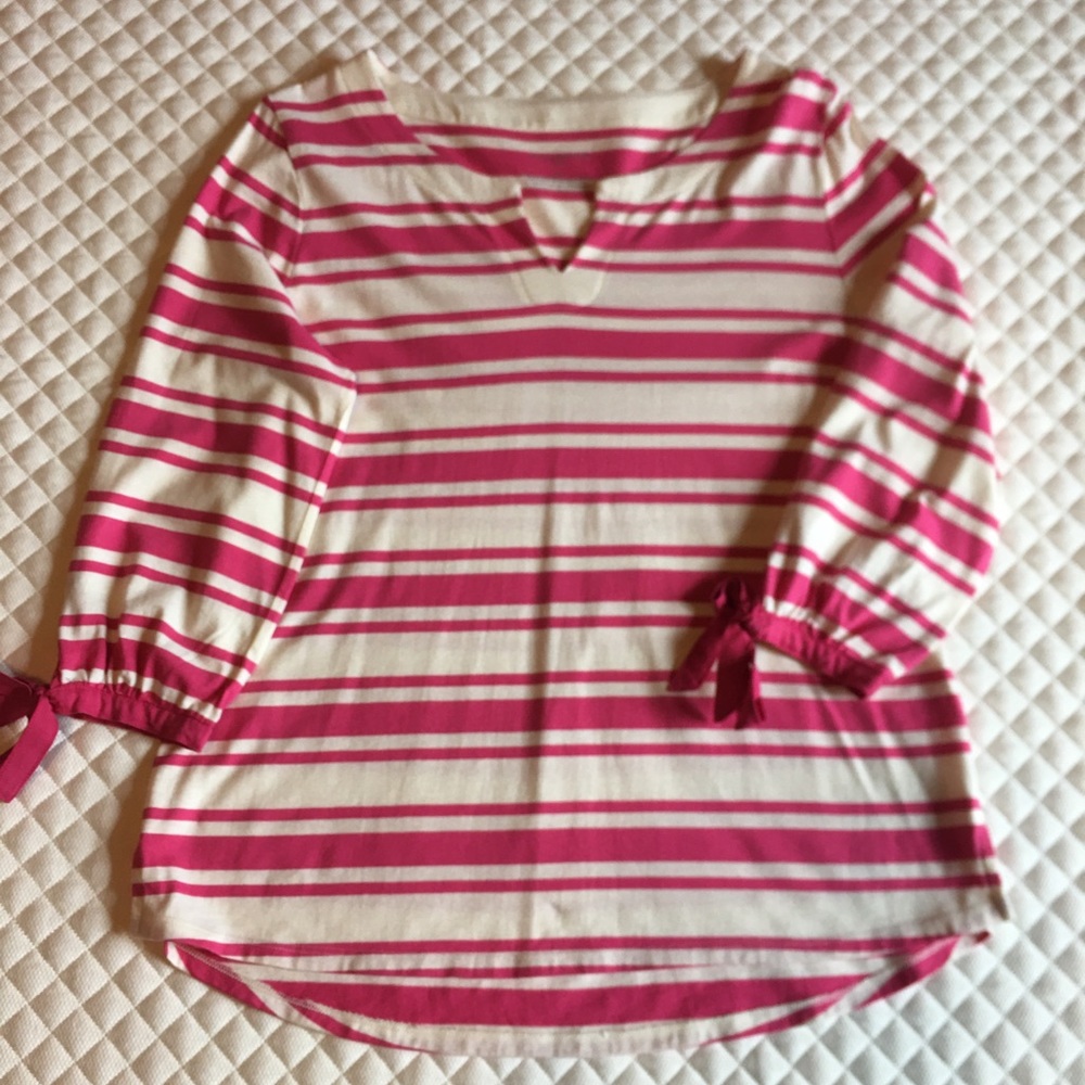 Reduced! Talbots Split Neck Tee